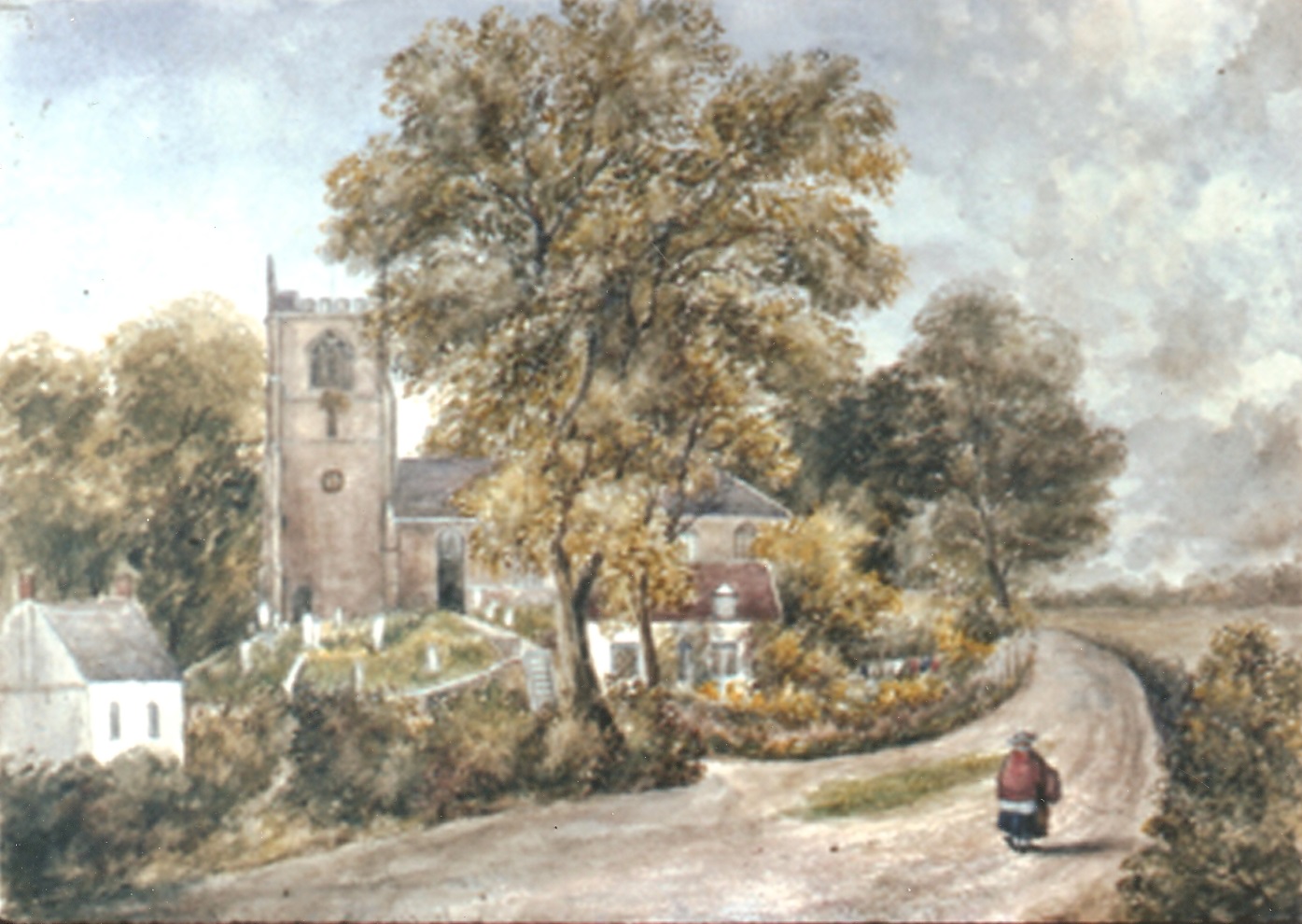 View of Mucklestone early 1800's