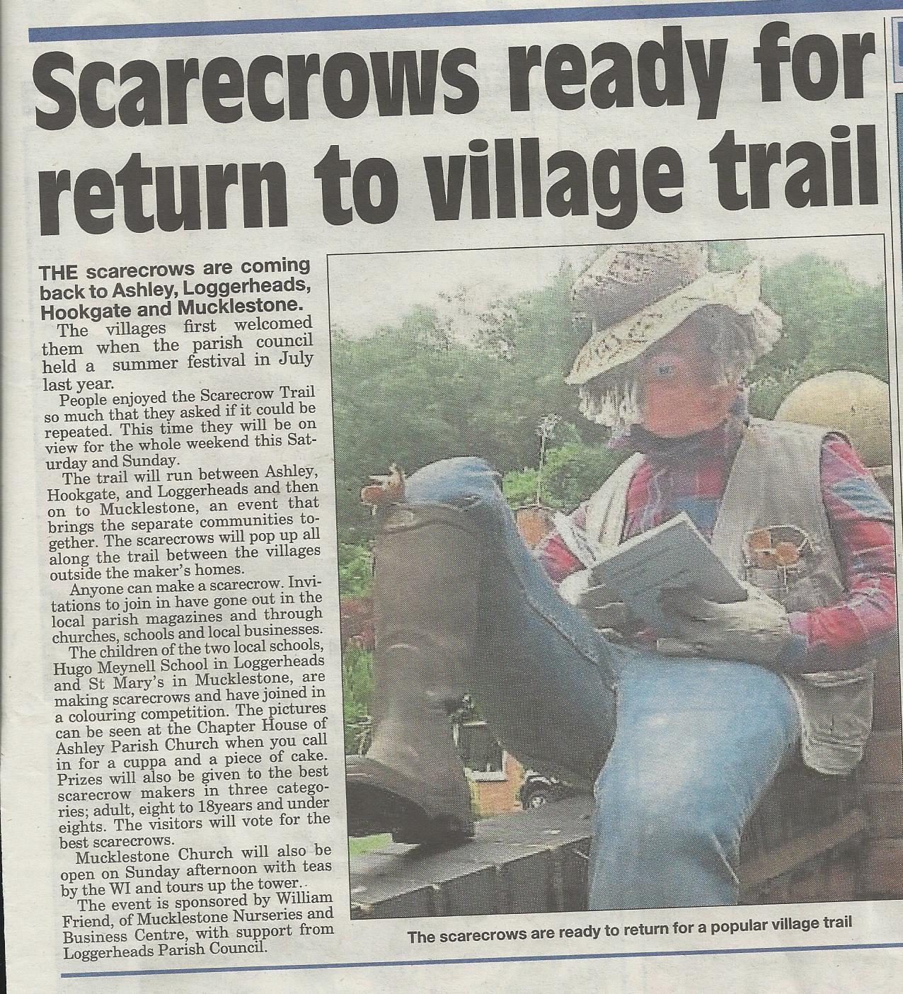 Scarecrows at Mucklestone